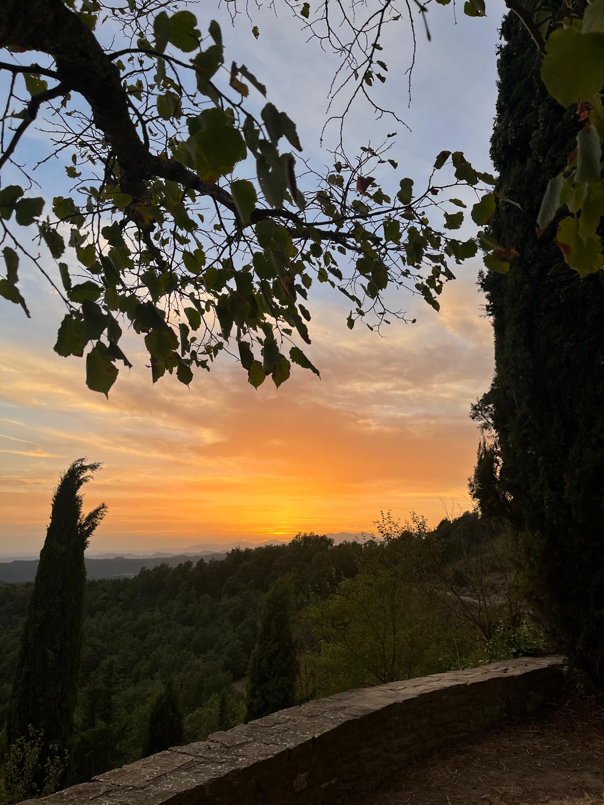 Puesta de sol desde Sant Salvador de Bellver